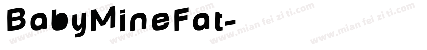 BabyMineFat字体转换