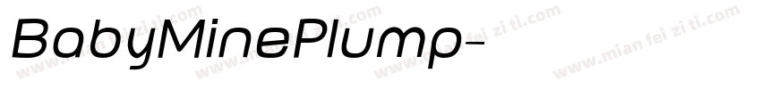 BabyMinePlump字体转换