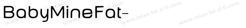 BabyMineFat字体转换