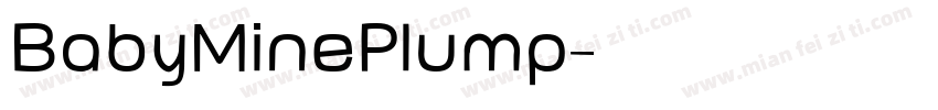 BabyMinePlump字体转换