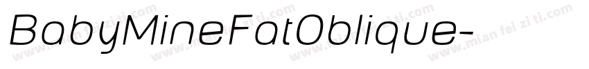 BabyMineFatOblique字体转换