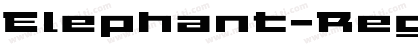 Elephant-Regular-常规字体转换