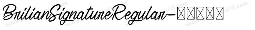 BrilianSignatureRegular字体转换