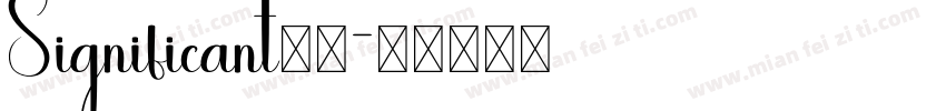 Significant文道字体转换