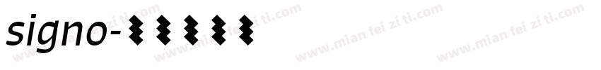 signo字体转换