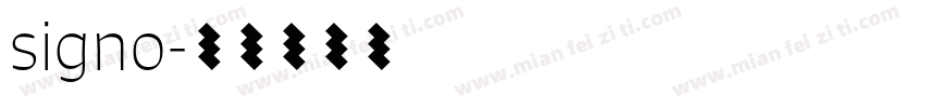 signo字体转换