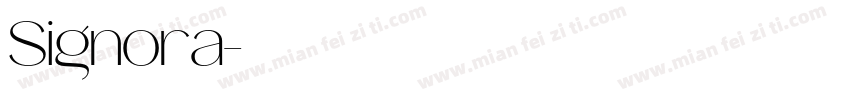 Signora字体转换