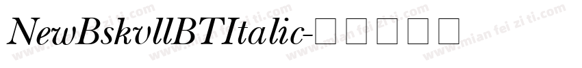 NewBskvllBTItalic字体转换