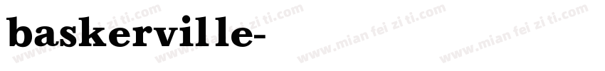 baskerville字体字体转换