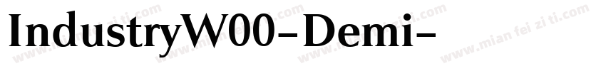 IndustryW00-Demi字体转换