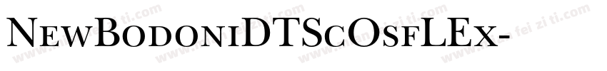 NewBodoniDTScOsfLEx字体转换
