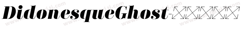 DidonesqueGhost字体转换