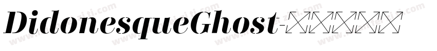 DidonesqueGhost字体转换