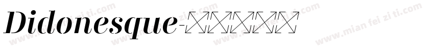Didonesque字体转换