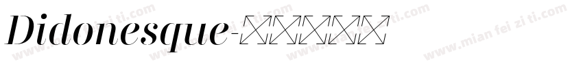 Didonesque字体转换