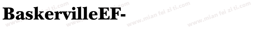 BaskervilleEF字体转换