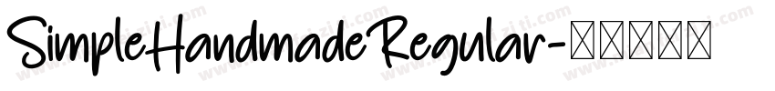 SimpleHandmadeRegular字体转换