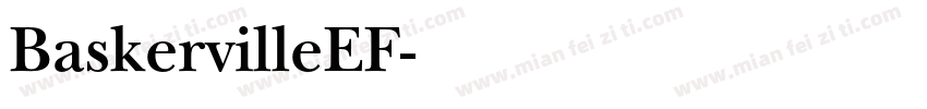 BaskervilleEF字体转换