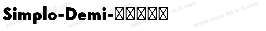 Simplo-Demi字体转换