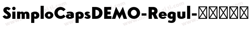 SimploCapsDEMO-Regul字体转换