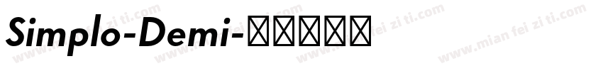 Simplo-Demi字体转换