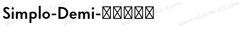 Simplo-Demi字体转换