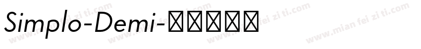 Simplo-Demi字体转换