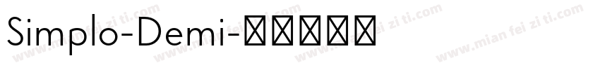 Simplo-Demi字体转换