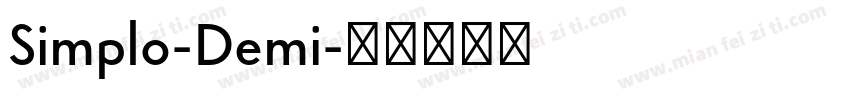 Simplo-Demi字体转换