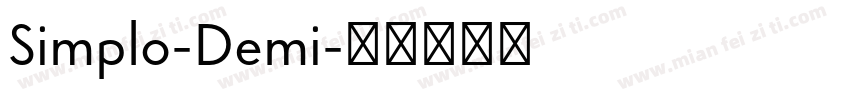 Simplo-Demi字体转换