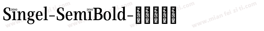 Singel-SemiBold字体转换