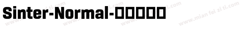 Sinter-Normal字体转换