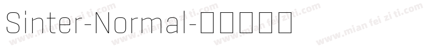 Sinter-Normal字体转换