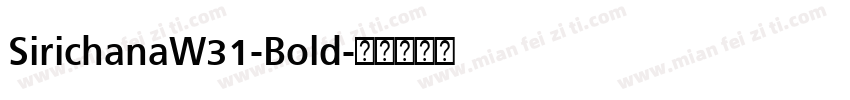 SirichanaW31-Bold字体转换