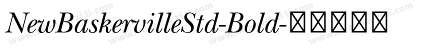 NewBaskervilleStd-Bold字体转换