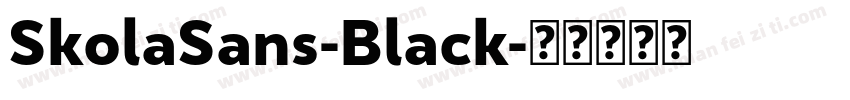 SkolaSans-Black字体转换