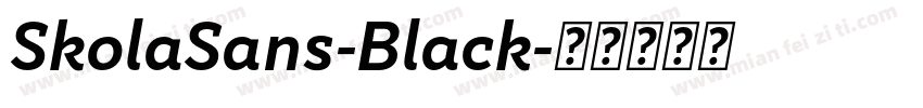 SkolaSans-Black字体转换