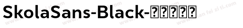 SkolaSans-Black字体转换