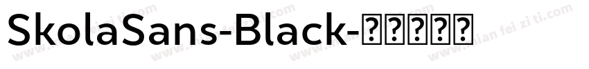 SkolaSans-Black字体转换