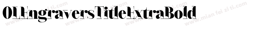 OLEngraversTitleExtraBold字体转换
