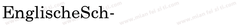 EnglischeSch字体转换