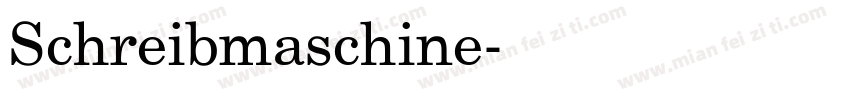 Schreibmaschine字体转换