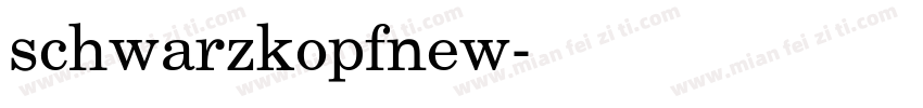 schwarzkopfnew字体转换