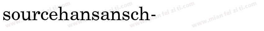 sourcehansansch字体转换