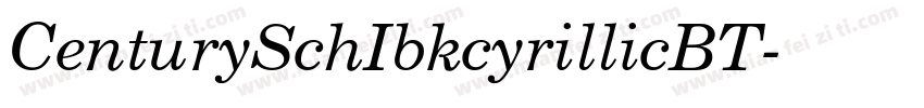 CenturySchIbkcyrillicBT字体转换