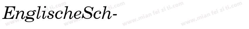 EnglischeSch字体转换