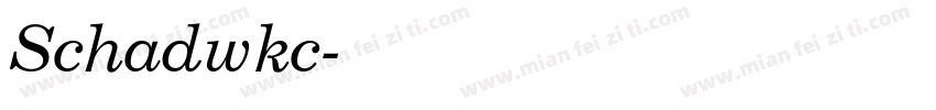 Schadwkc字体转换