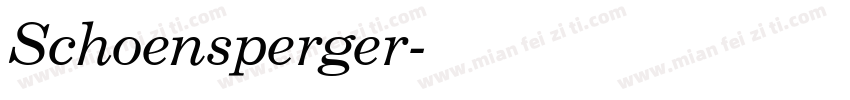 Schoensperger字体转换