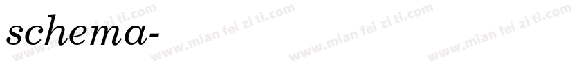 schema字体转换