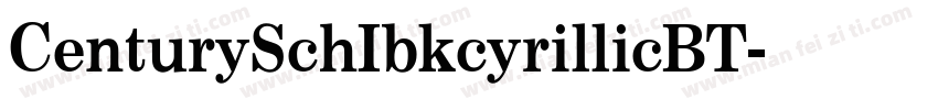CenturySchIbkcyrillicBT字体转换